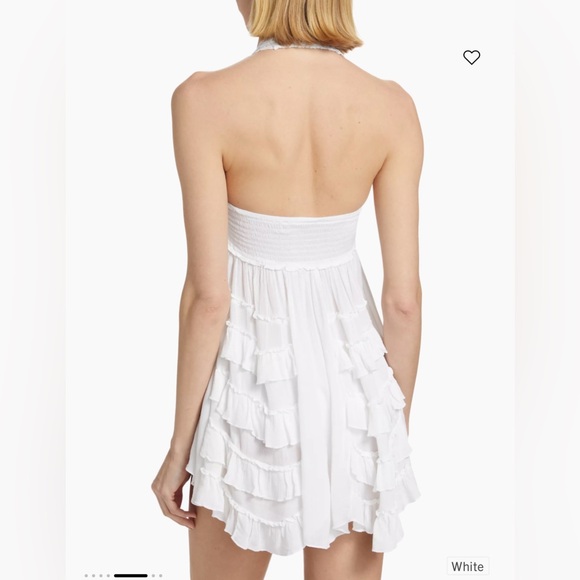 FP One / Intimately Free People white Adella halter neck dress